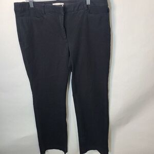 Gibson Latimer Women's Black Trousers Size 10 dress pants straight pockets ankle